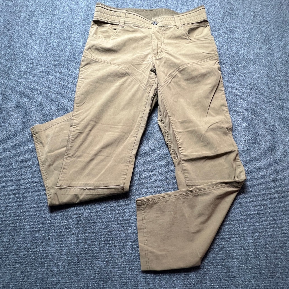 Kuhl Free Radikl Khaki Tan Enduro Fabric Stretch Hiking Pants 32x30 Style 5370